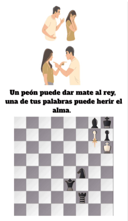 un peon puede dar mate al rey una de tus palabras puede herir el alma un peon puede dar mate al rey una palabra puede herir el alma